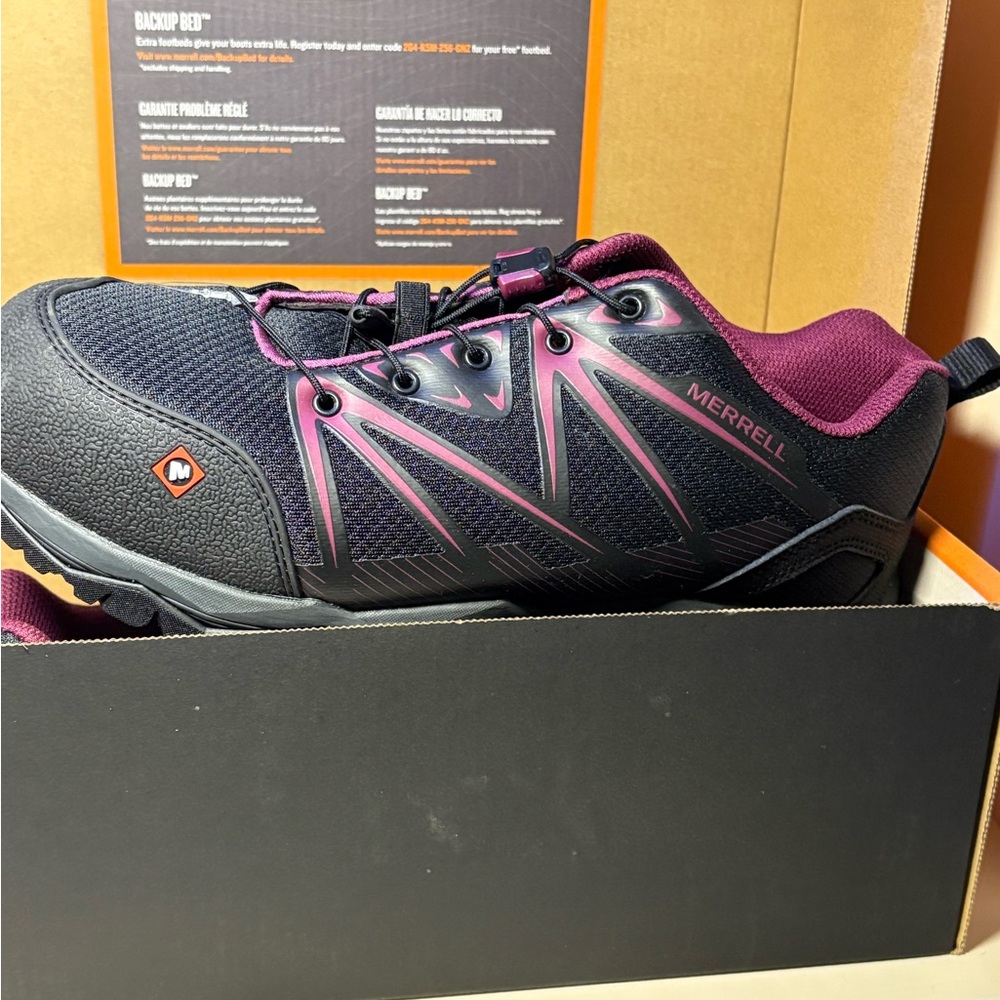 Merrell Women's Black & Purple FullBench CT Shoes